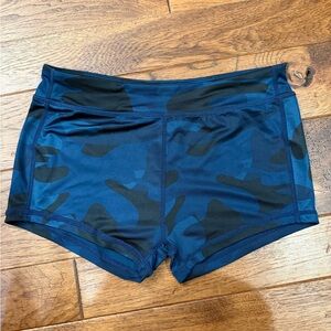 ZYIA Blue Camouflage Athletic Shorts